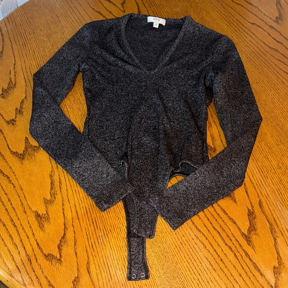Agolde Gray Bodysuite